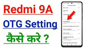 Redmi 9A OTG Settings | How To Solve OTG Connection Problem | OTG Connect Kase Kare