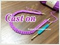 【棒針編み】slowly かぎ針を使って作り目をつくる方法　cast on
