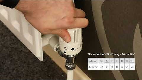 How to use your Thermostatic Radiator Valve (TRV)