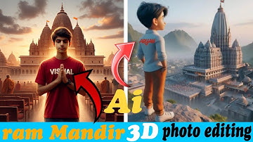 How To Create 3D Ai Image | Ram Mandir T-Shirt Name Video Editing | Bing Ai Image Creator