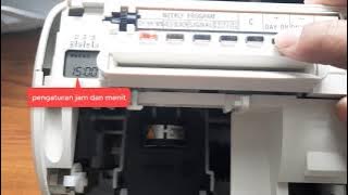 Pengaturan mesin ceklok time recorder Amano EX-3500