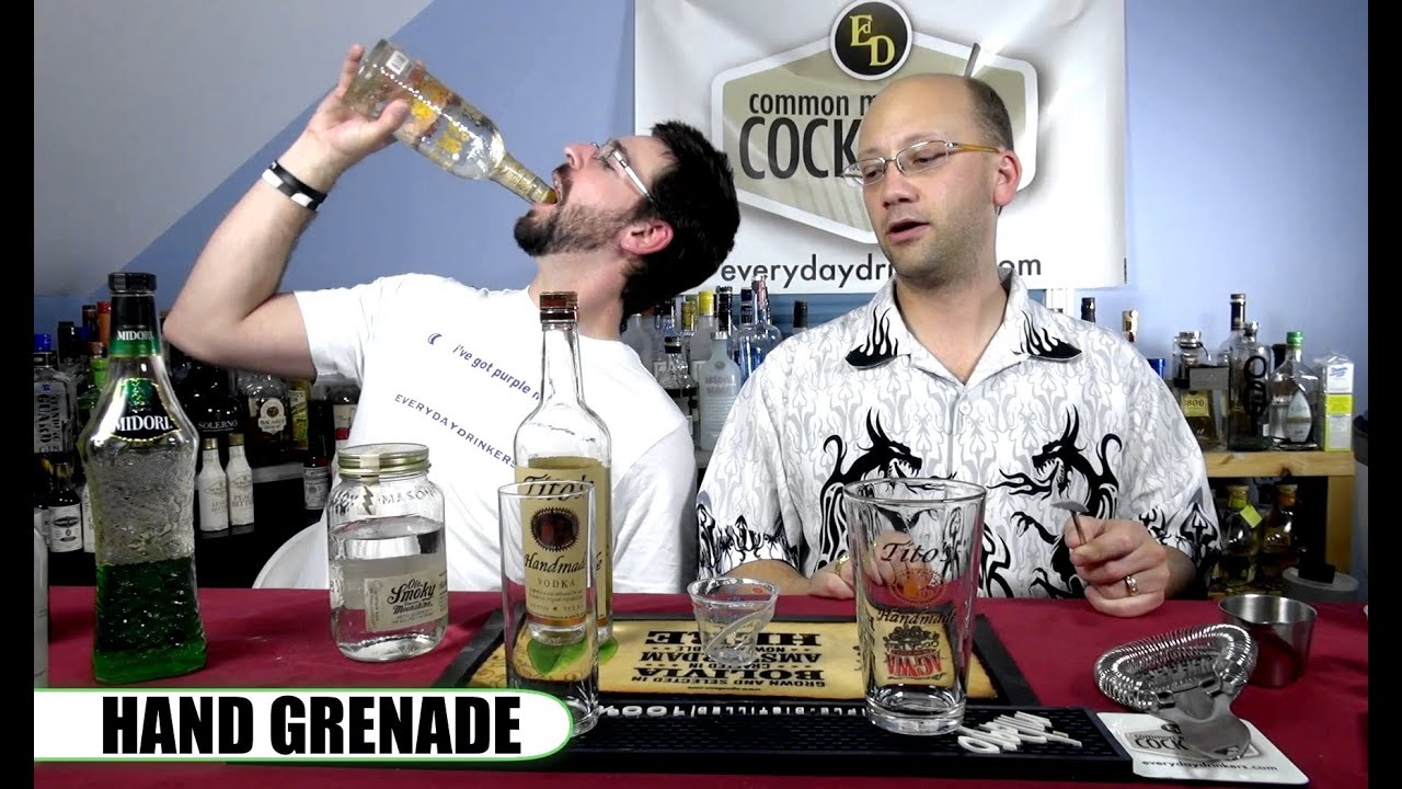 Hand Grenade Cocktail, HowTo YouTube