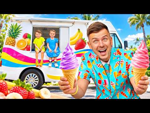 TOO MUCH ICE CREAM?! 🍦🚚 Kids Find an Ice Cream Truck!