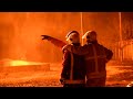 Footage of the oil depot that caught fire in the Rivne region. 3/28/22 Ukraine.