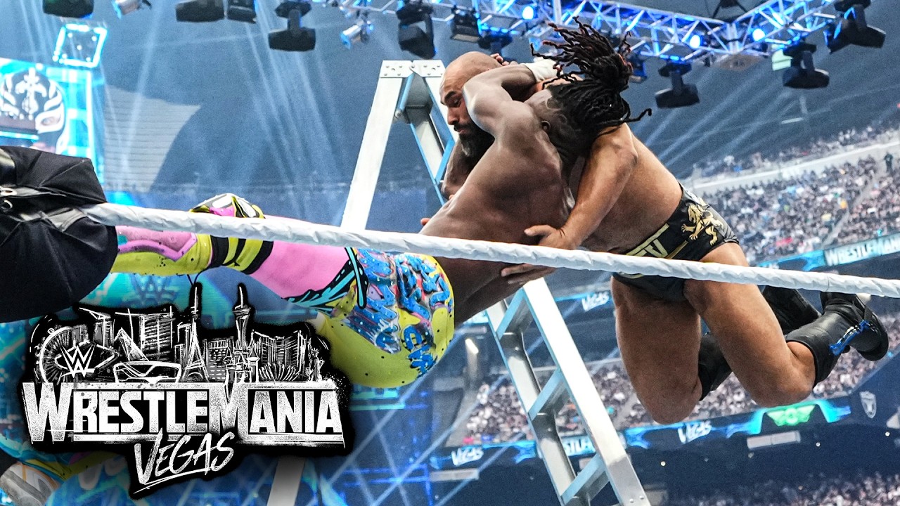 ESPECTACULAR DEFENSA: Penta retiene el Título Intercontinental en un Ladder Match durante WrestleMania 42