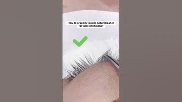 How to Isolate Natural Lashes Like a Pro 💯 | Lash Extension Tips