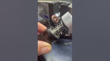 Tubular lock opened by self impressioning tool #lockpicking #lock