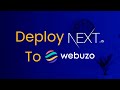 How to Deploy Next.js Frontend Static Project on Webuzo Panel | Host NextJs App on Webuzo Panel