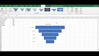 Making funnel chart in Excel