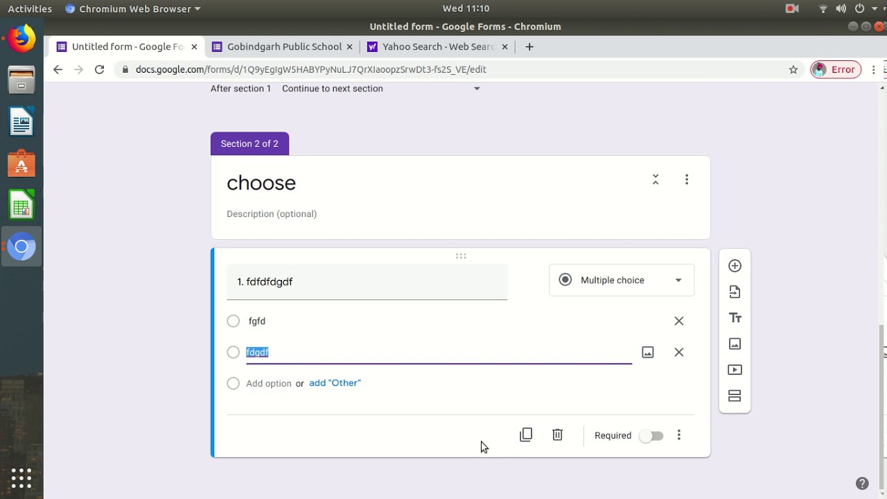 How to make Question paper ( test) on google form (Inderjeet kaur