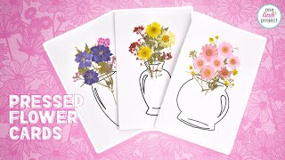 Pressed Flower Cards | Homemade Mother's Day Cards