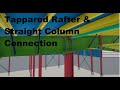 Tapered Rafter & Straight Column Connection in Tekla Structure