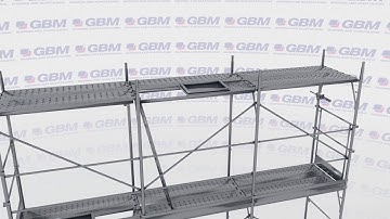 3D assembling instruction for pin-type scaffolding