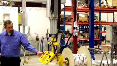 Movomech MechLift Industrial Manipulator - Reel Handling - Rotation Demonstration