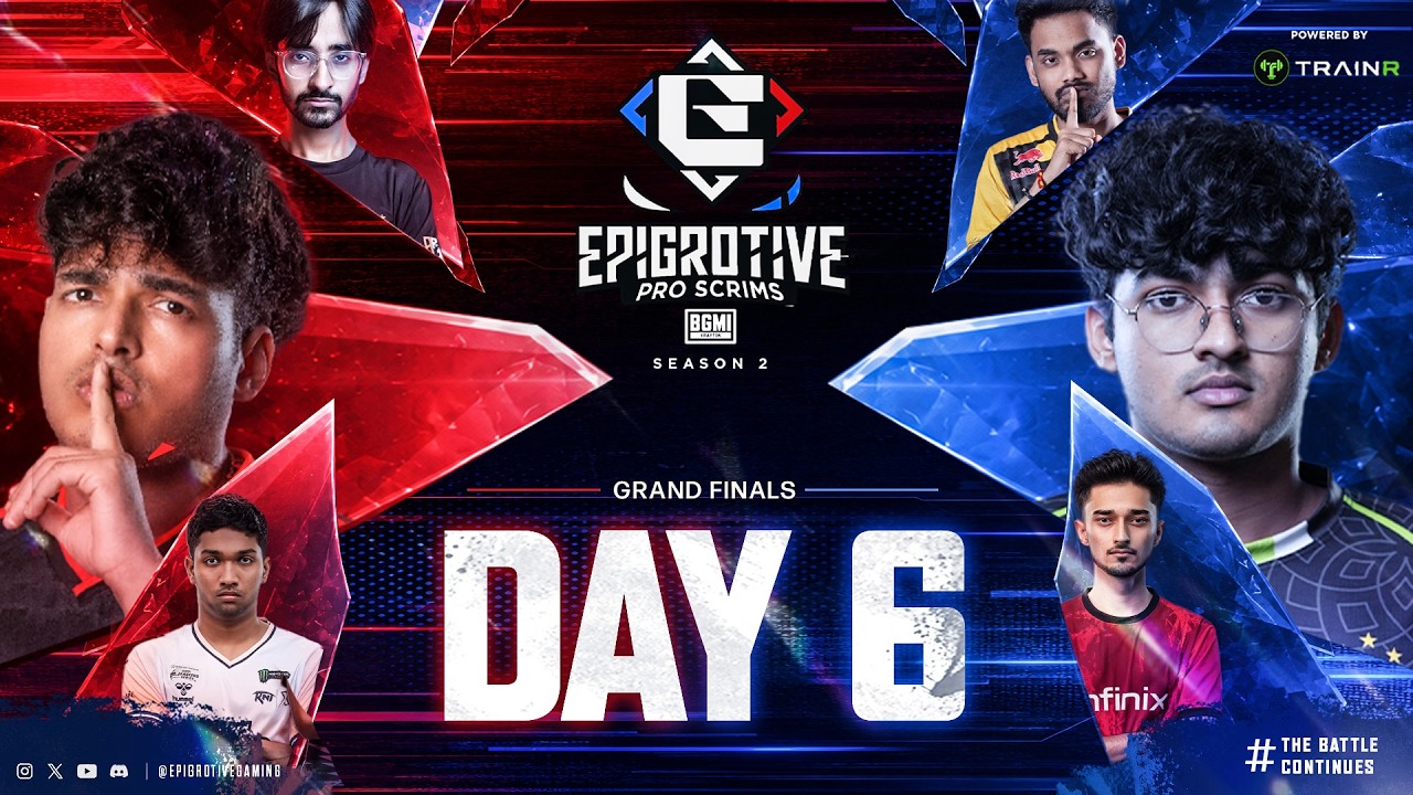 Epigrotive Pro Scrims Season 2 - DAY 6 | FT. #Apexgaming #godlike #soul #8bit #rntx