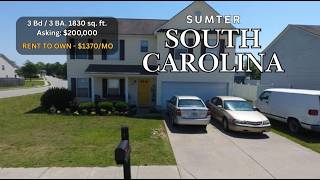 Rent to Own - Sumter SC. Rent $1370/mo. Asking Price: $200K