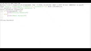Python program : WAP in string to check password strength 