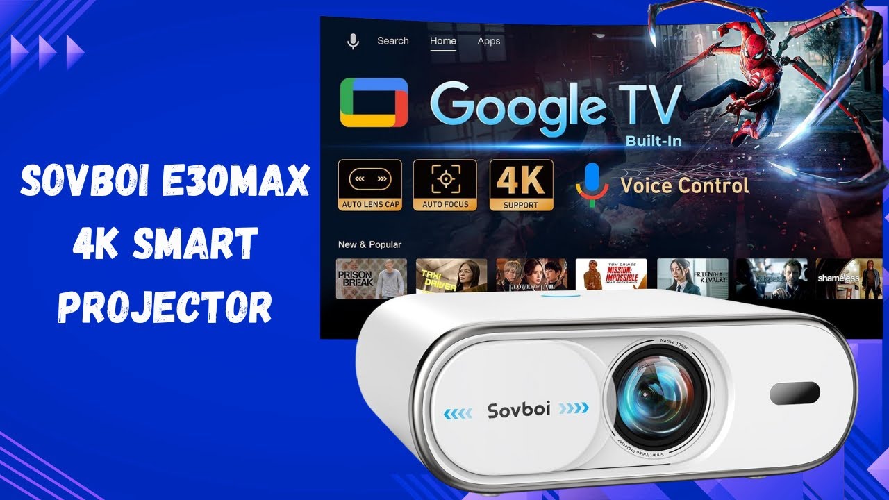 This 4K Google TV Projector Replaces Your TV? 2000 ANSI, Auto Focus Tested | Sovboi