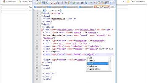 Input tipo date para fechas en HTML5