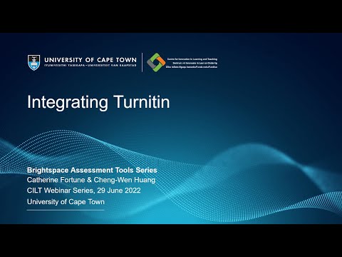 Integrating Turnitin