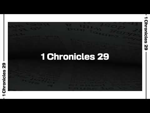 1 Chronicles 29 Bible Reading | NIV