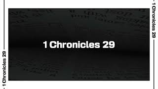 1 Chronicles 29 Bible Reading | NIV