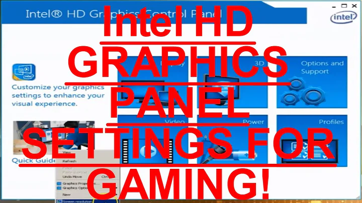 ¡Optimiza tu panel de control gráfico de Intel HD para juegos!