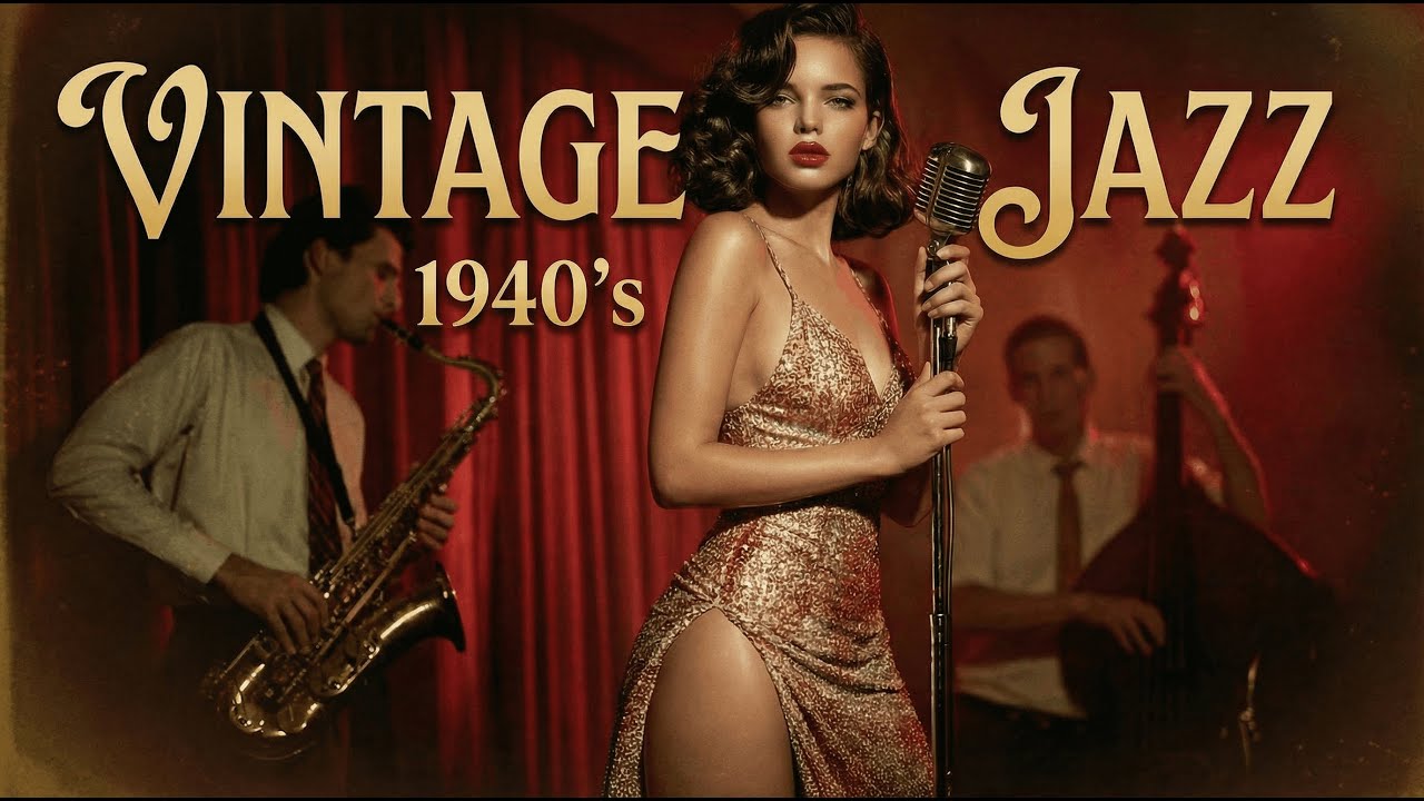 1940s Retro Jazz with Female Vocals – Relaxing Evening Jazz | Velvet Vinyl Jazz