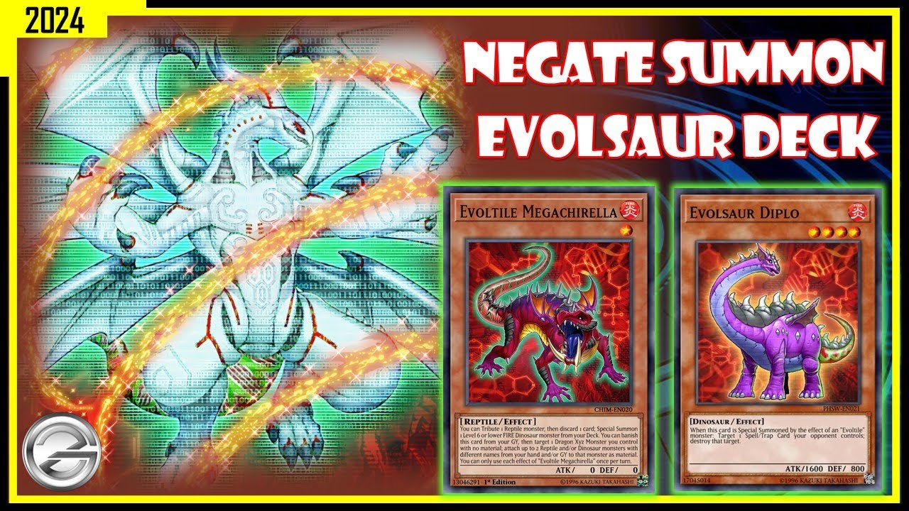 EVOLSAUR DECK NEGATE SUMMON COMBO GAMEPLAY FEBRUARY 2024 | YUGIOH DUEL LINKS
