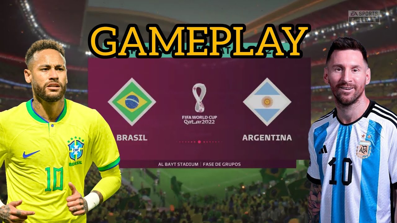 SIMULEI BRASIL VS ARGENTINA NO FIFA 23 Gameplay Fifa 23 HD