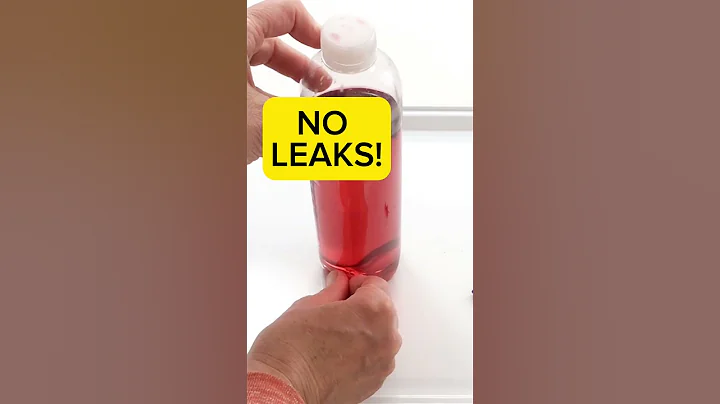 Make holes in a bottle that don't leak