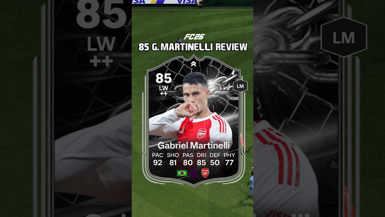 85 Martinelli Review in EA FC 26, not a fan of this 🤔