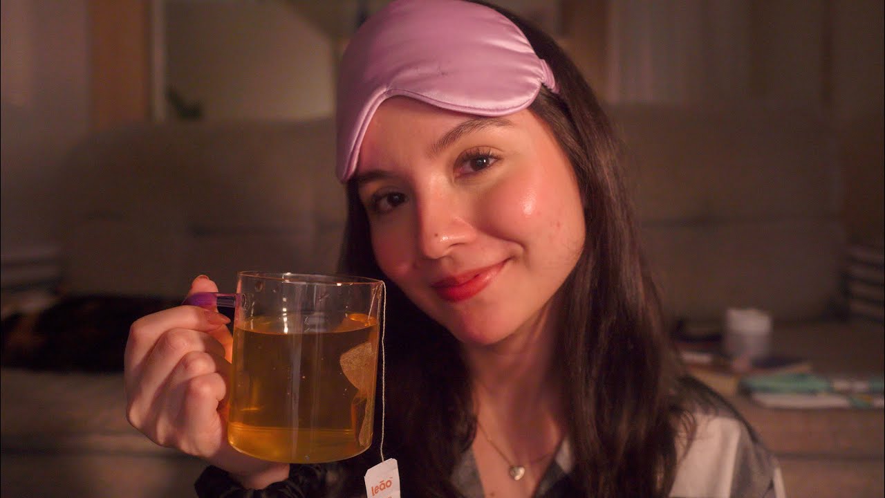 ASMR | ajudando você a dormir (conversa, massagem facial e leitura)