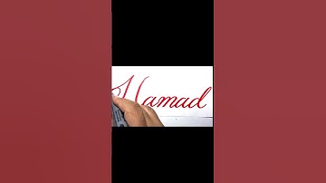 ||Hammad name signature art|| #calligraphy #youtubeshort #shorts !!!