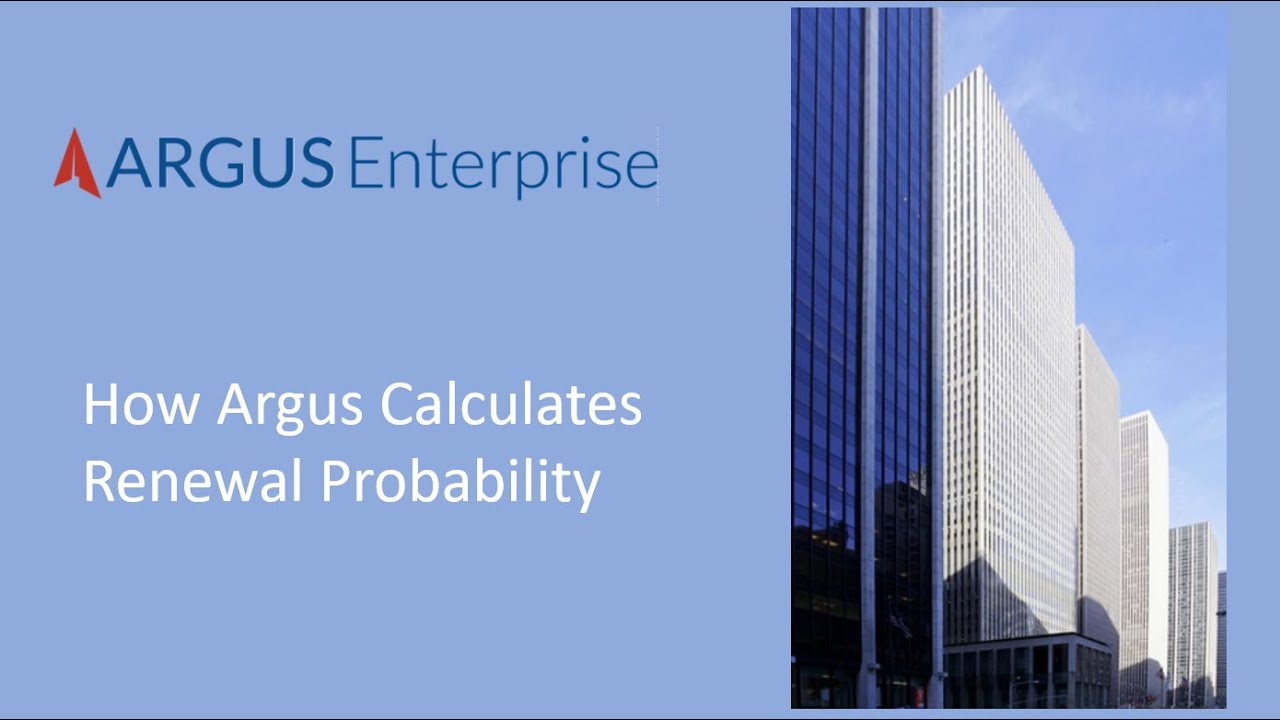 Argus Enterprise How Argus Calculates Renewal Probability YouTube