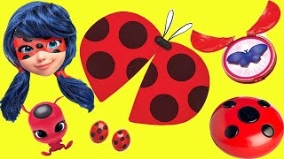 Miraculous Ladybug Dress Up Set Transformation with Phone, Mask, Costume, Wings, Tiki, Akuma screenshot 1