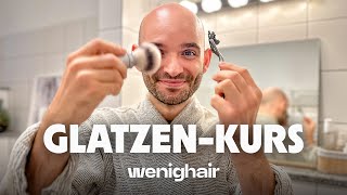 Glatze rasieren in 5 Minuten! Sicher. Sauber. Schnell. (4K)