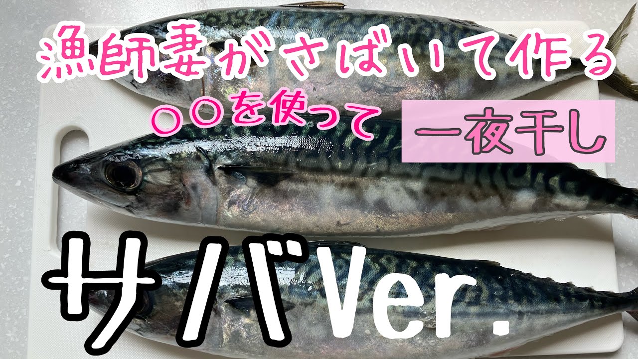漁師妻がさばいて作る【サバ】【一夜干し】
