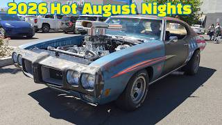 Classic car show week Hot August Nights 2026 Virginia City Saturday Reno Nevada classic cars arrive