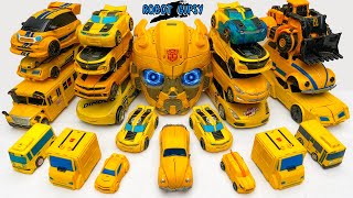 Unusual?! Yellow BUMBLEBEE Transformers Toys | OPTIMUS Tank Army Prime Revenge Rise of BEASTS