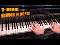 4K 1-HOUR GUNS N ROSES PIANO MEDLEY | 1 HOUR | RELAXING 🎹🔴🔝 TOP PIANO SHEETS #RELAXTIME