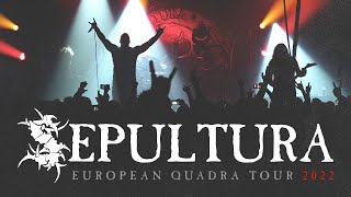 Experience Sepultura's "Quadra Tour Europe 2022" with Sacred Reich and Crowbar in this Recap Video!