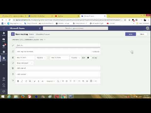 გაკვეთილის დაგეგმვა  Teams-ში
