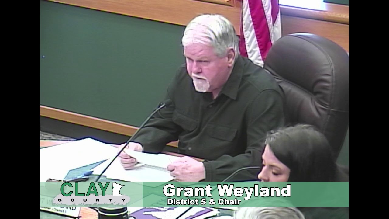 Clay County MN Board of Commissioners 1/7/20 YouTube