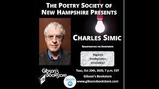 Charles Simic, presented by the Poetry Society of New Hampshire