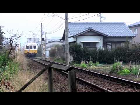 ことでん琴平線　太田駅付近　3月16日雨