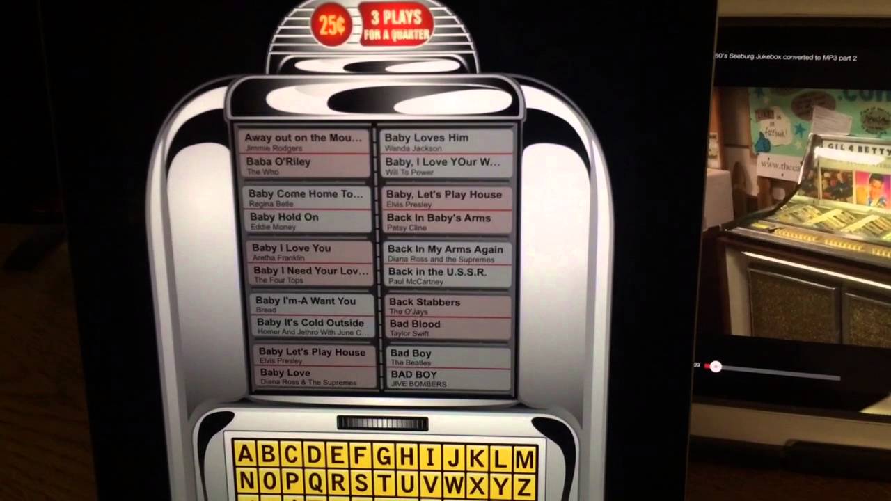 Jukebox Diner App, Wallbox repurpose real jukebox YouTube