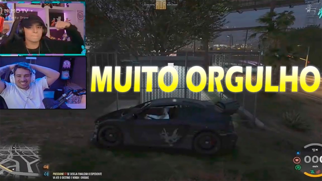 PIUZINHO REAGINDO AO CONNOR DANDO FUGA