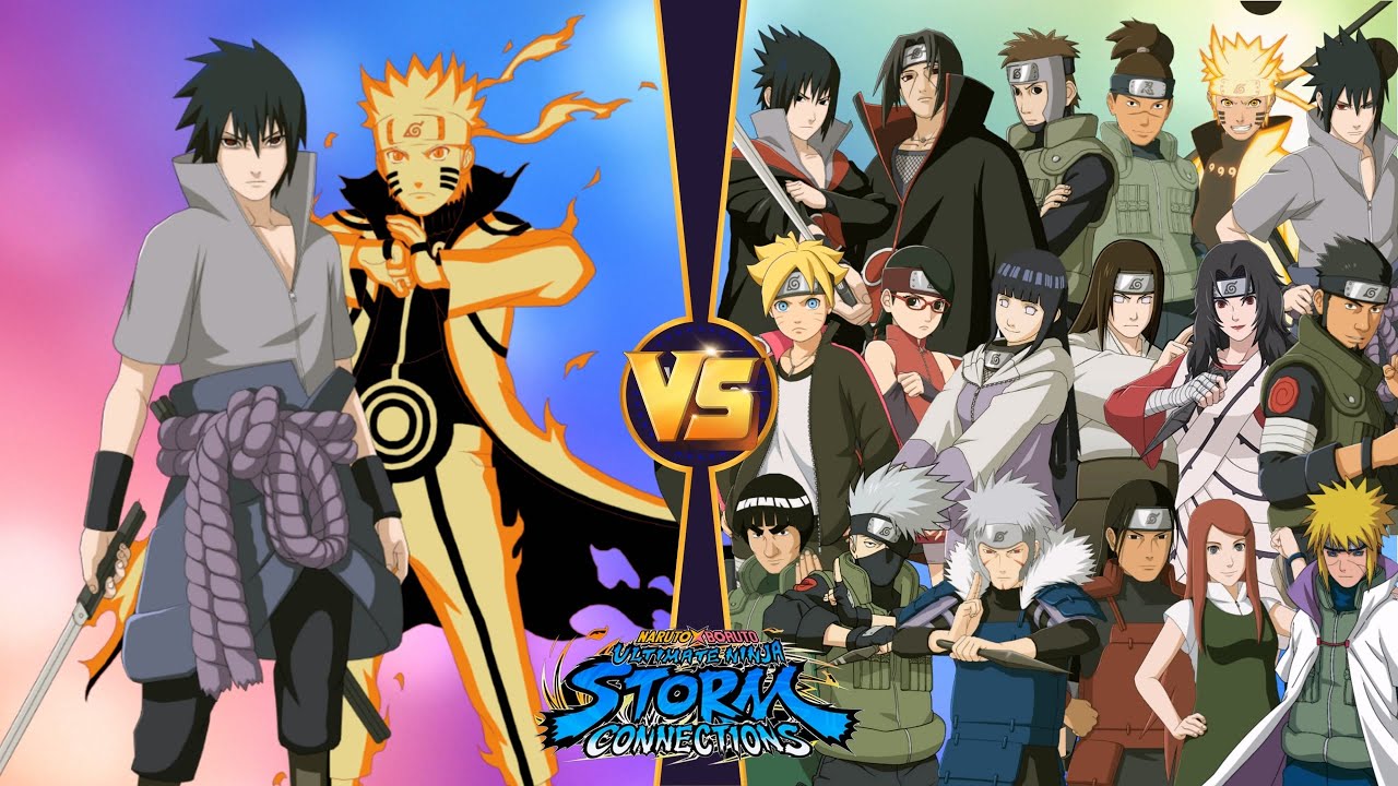 [Наруто и Саске против Конохагакуре, командный марафонский бой из двух человек] NARUTO X BORUTO U...