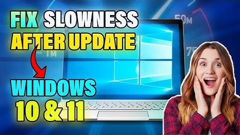 FIX SLOWNESS After WINDOWS UPDATE in 3 Minutes ✅ (Windows 10/11) Easily Improve Windows Performance